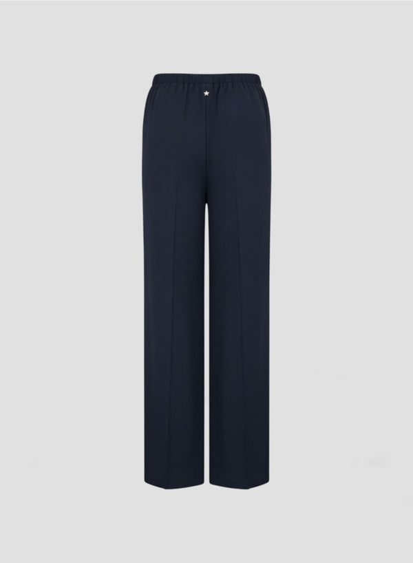 PANTALONI IN TWILL DI MISTO SETA