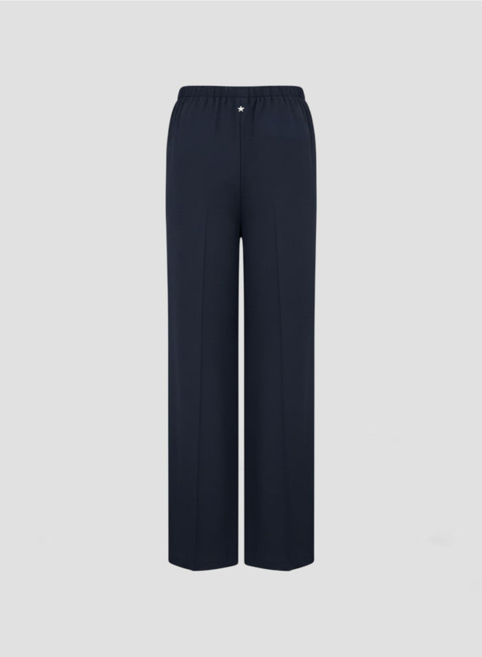 PANTALONI IN TWILL DI MISTO SETA