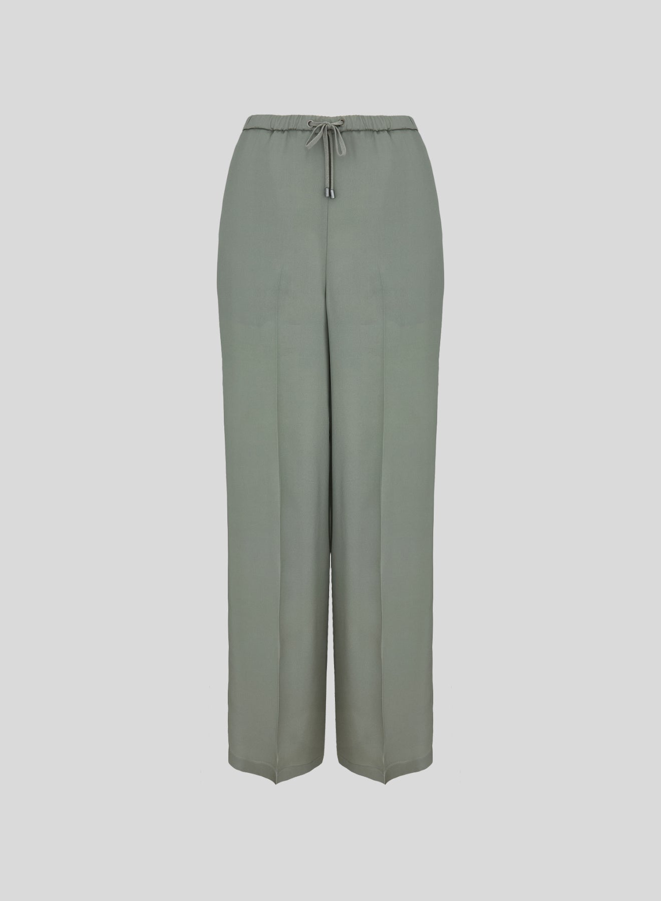 PANTALONI IN TWILL DI MISTO SETA