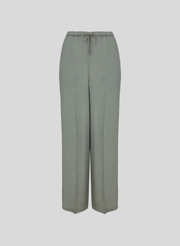 SILK BLEND TWILL PANTS