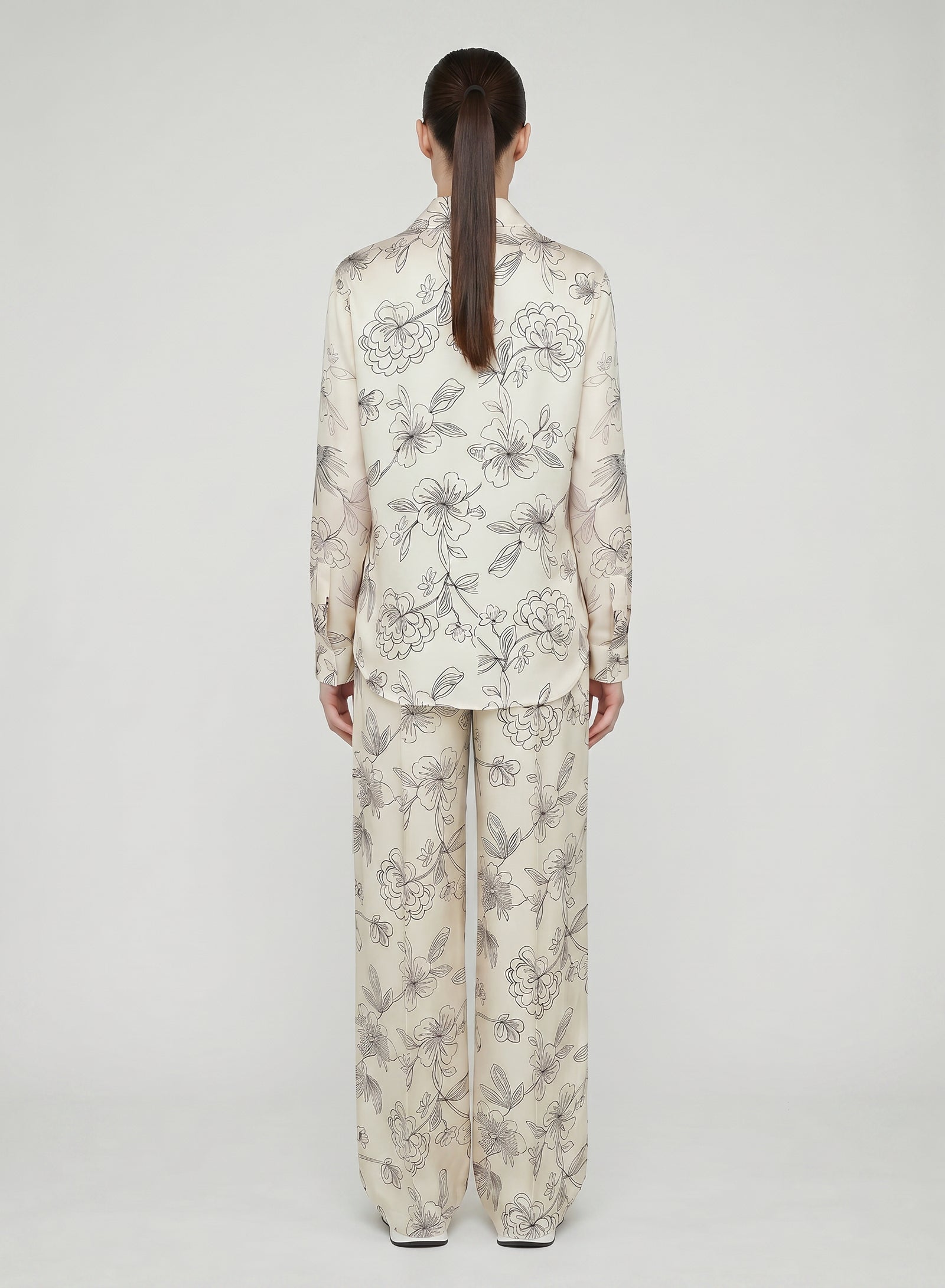 PRINTED SILK CLASSIC SHIRT