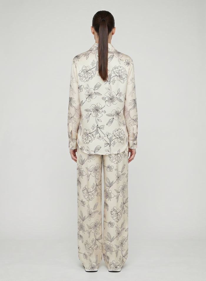 PRINTED SILK CLASSIC SHIRT