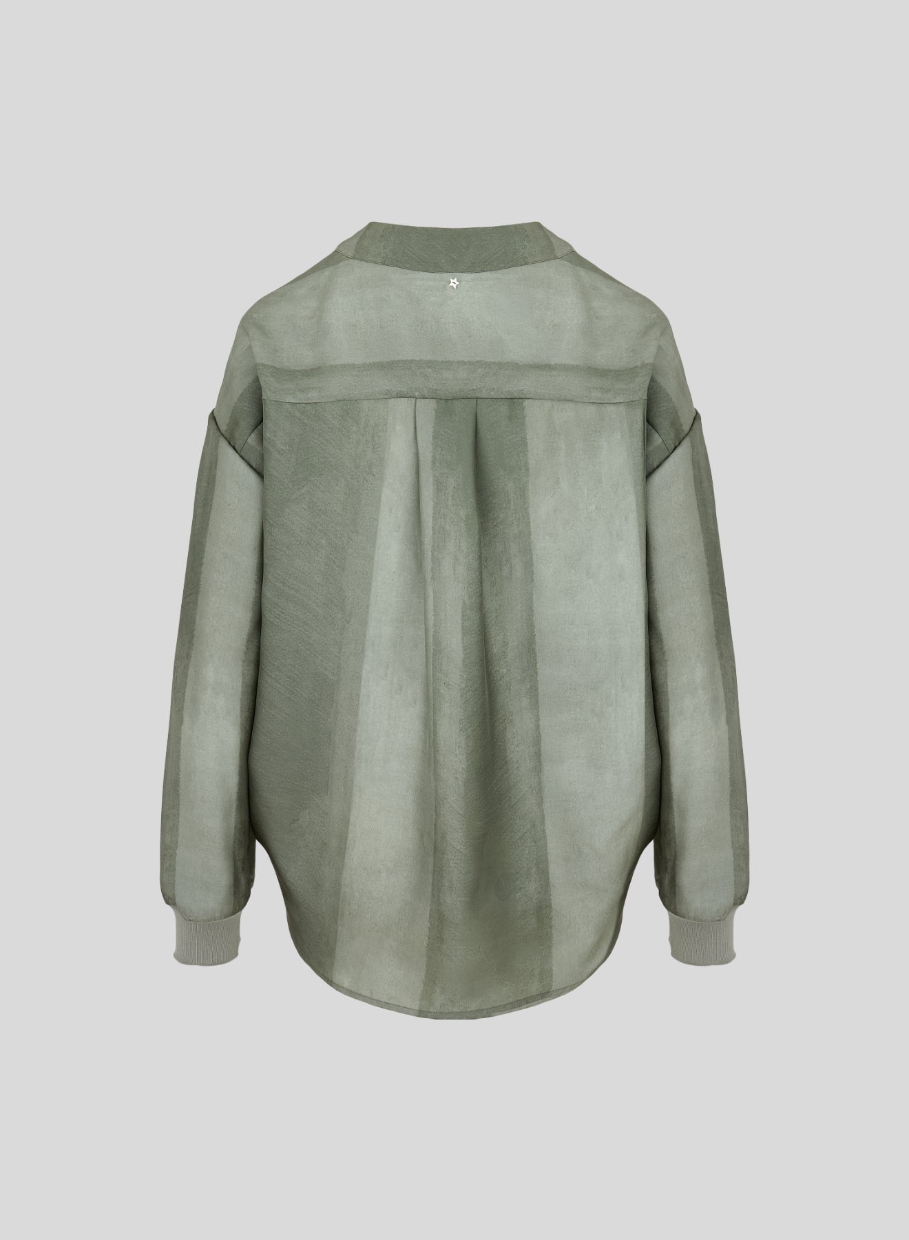 BLUSA IN TWILL DI MISTO SETA STAMPATA