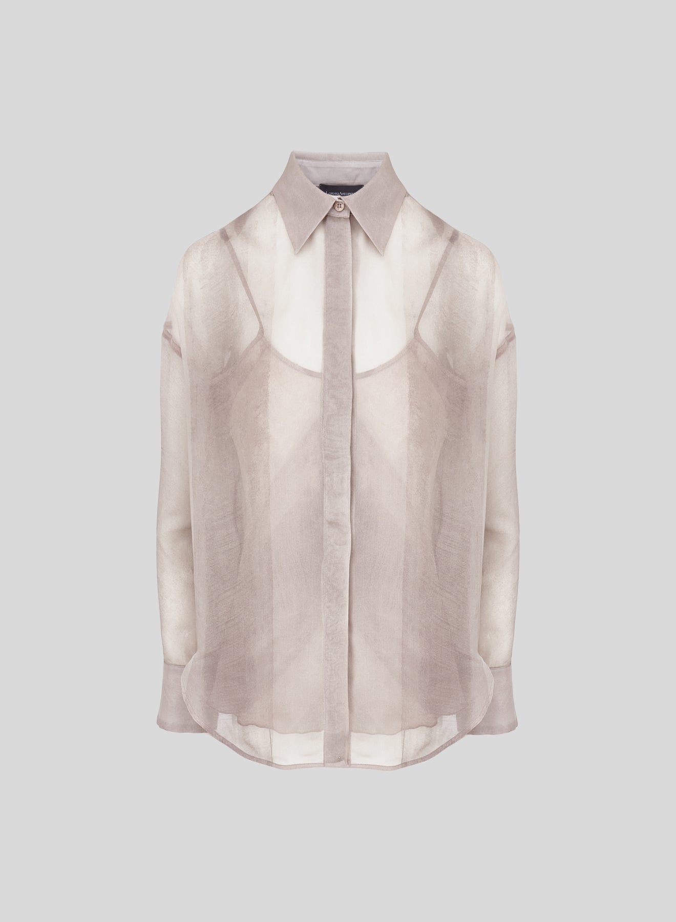 PRINTED SILK VOILE SHIRT