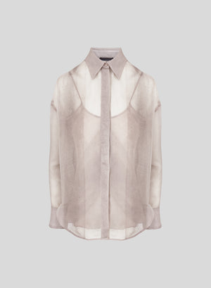 CAMICIA IN VOILE DI SETA STAMPATA