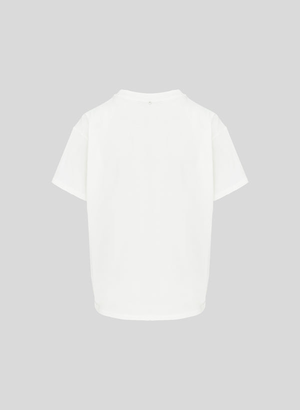 COTTON T-SHIRT WITH SEQUINS EMBROIDERY