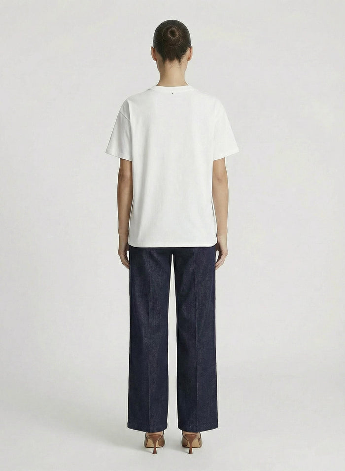 COTTON T-SHIRT WITH SEQUINS EMBROIDERY