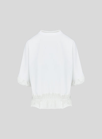 T-SHIRT IN JERSEY FELPATO MORBIDO IN MISTO COTONE