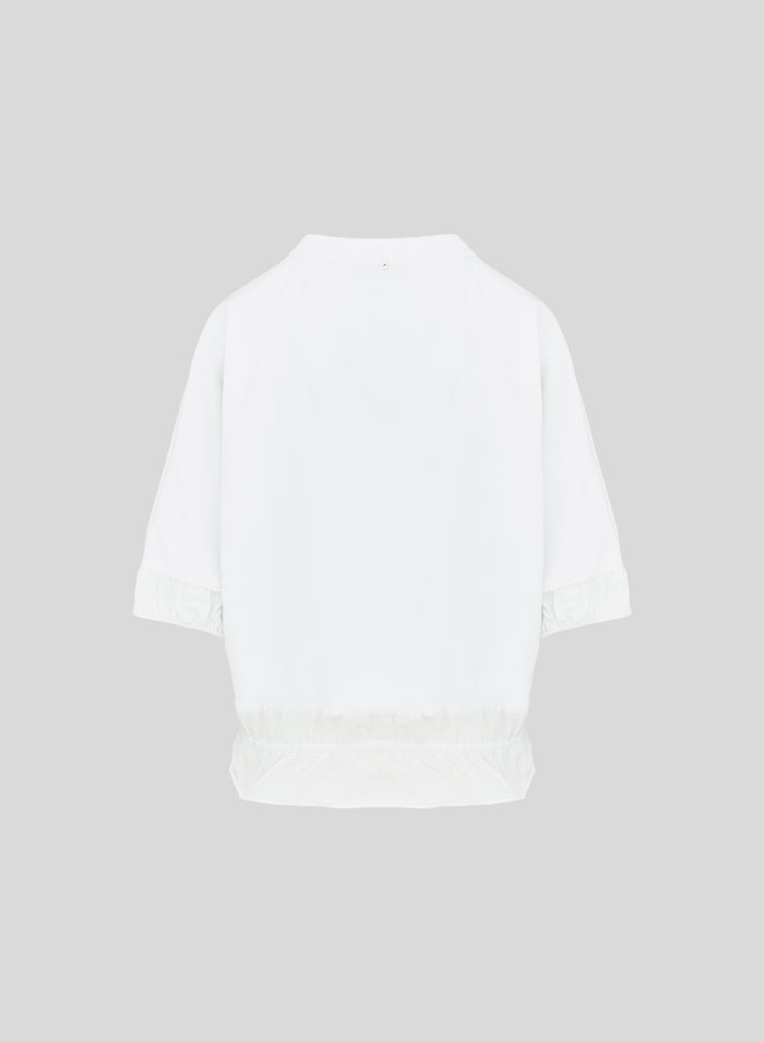 COTTON BLEND JERSEY SOFT SWEAT T-SHIRT