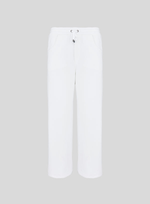 PANTALONI IN JERSEY FELPATO MORBIDO IN MISTO COTONE