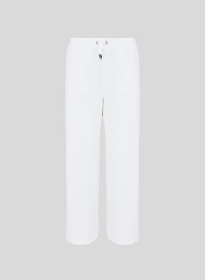 PANTALONI IN JERSEY FELPATO MORBIDO IN MISTO COTONE