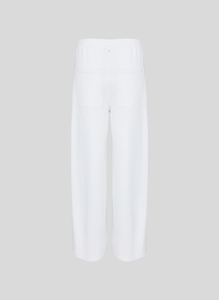 PANTALONI IN JERSEY FELPATO MORBIDO IN MISTO COTONE