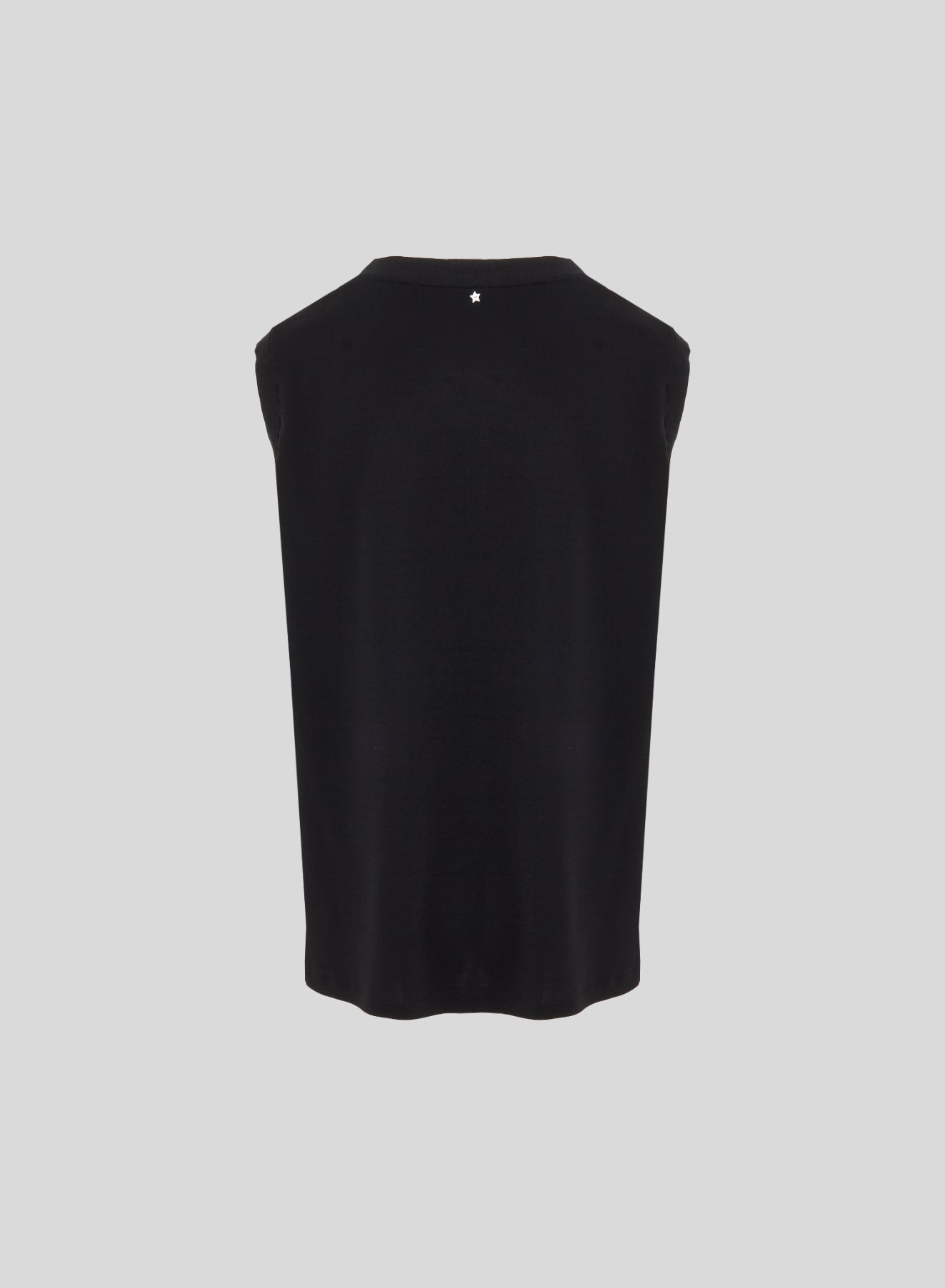 TOP SMANICATO IN JERSEY CREPE DI VISCOSA