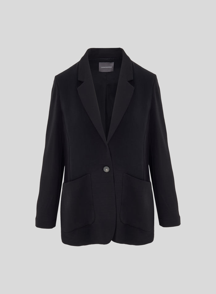 VISCOSE CREPE JERSEY SINGLE BREASTED JACKET