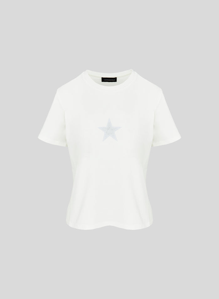 T-SHIRT IN COTONE CON RICAMO