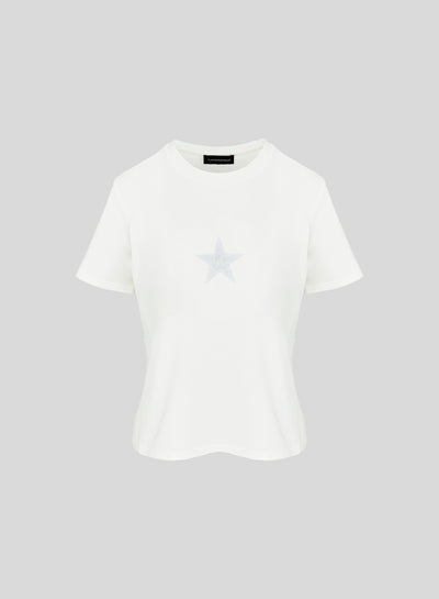 T-SHIRT IN COTONE CON RICAMO