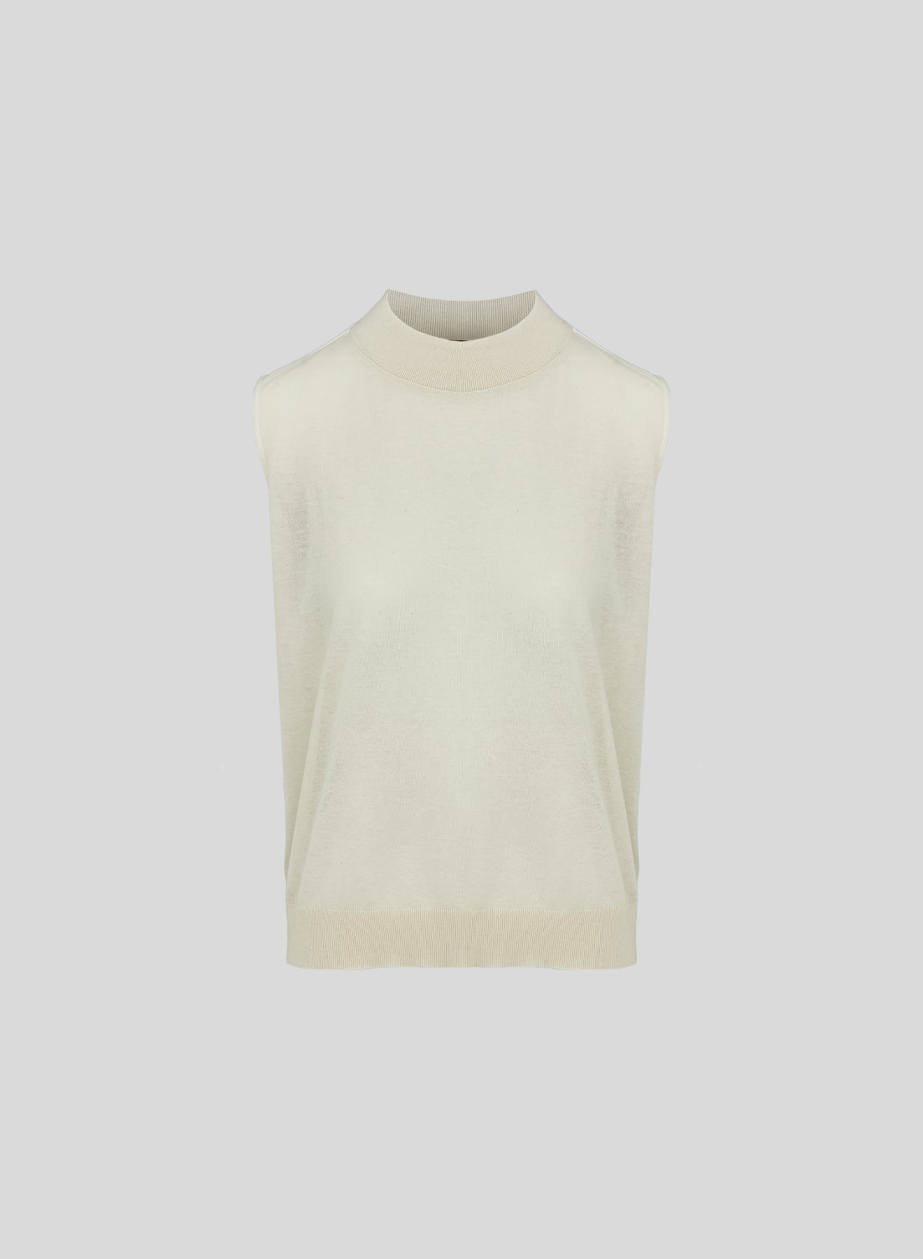 COTTON KNIT AND POPLIN TOP