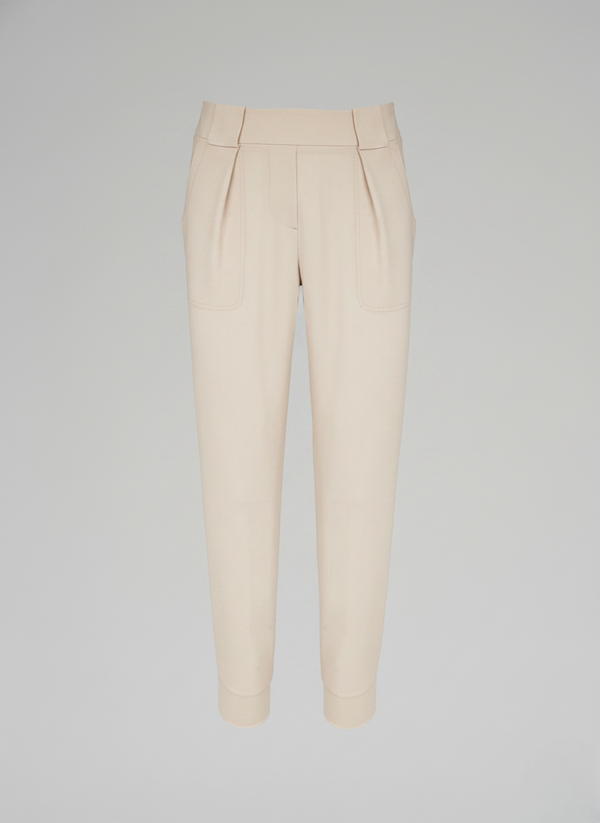 JOGGERS IN TELA UNITA DI LANA STRETCH