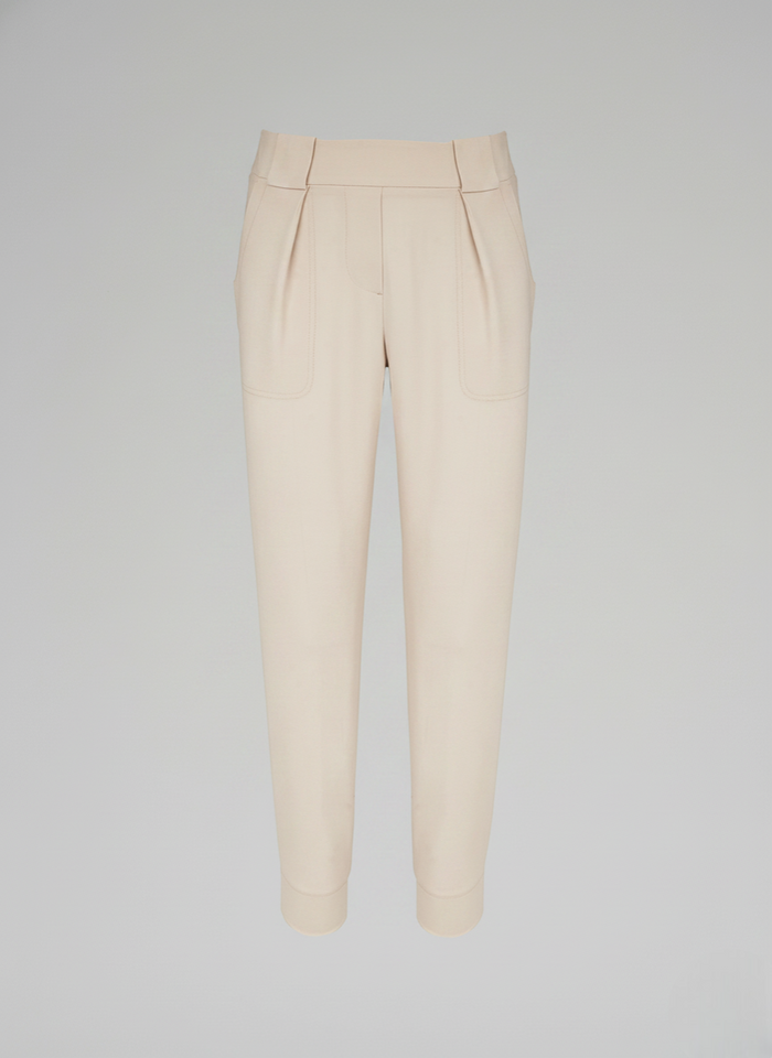JOGGERS IN TELA UNITA DI LANA STRETCH