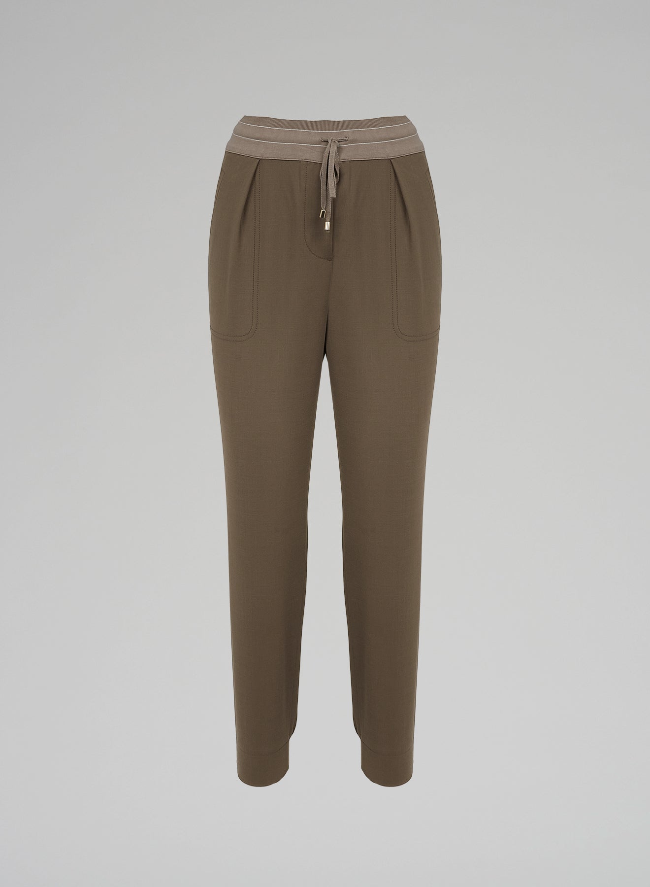 JOGGERS IN TELA UNITA DI LANA STRETCH