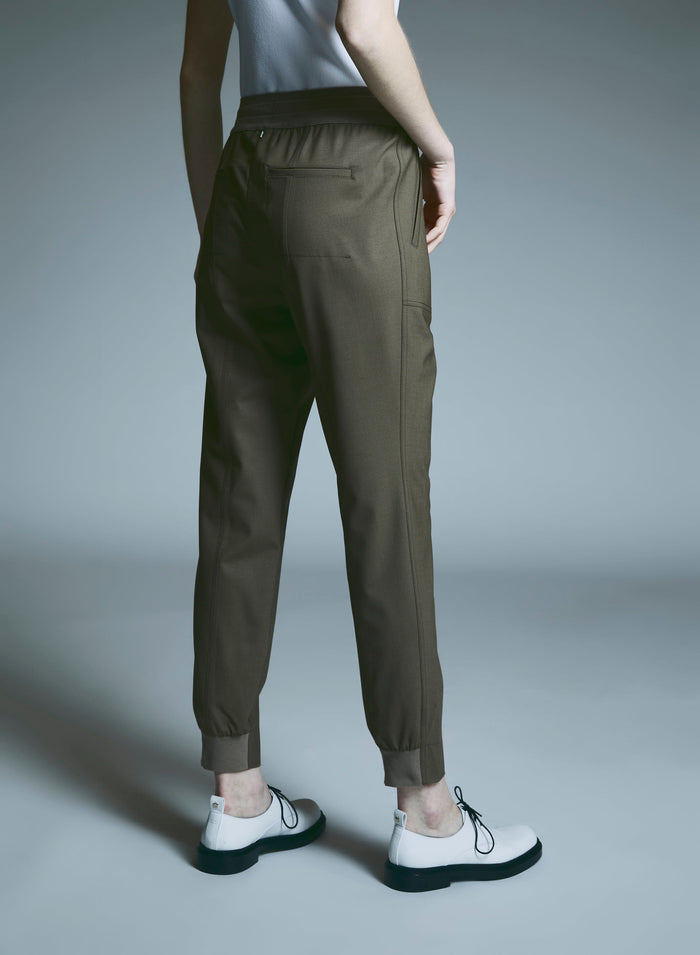 JOGGERS IN TELA UNITA DI LANA STRETCH