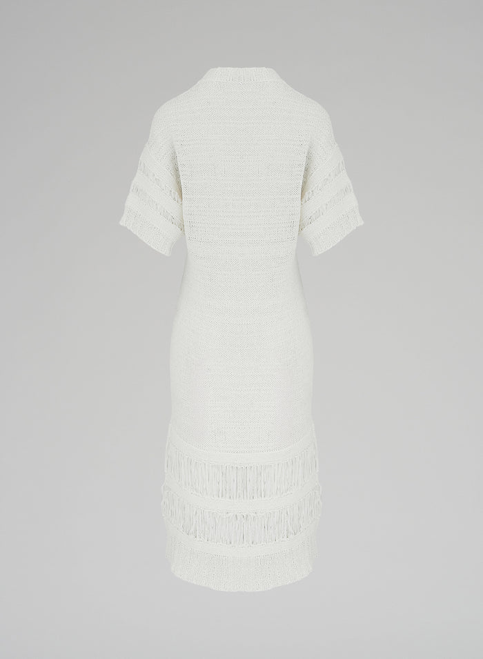 COTTON BLEND KNIT DRESS