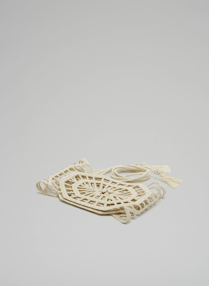 COTTON MAXI BELT WITH CROCHET EMBROIDERY