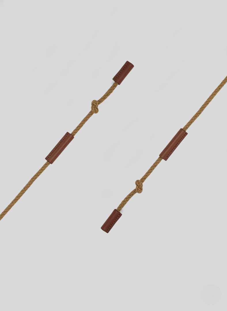 CINTURA IN CORDA E PELLE
