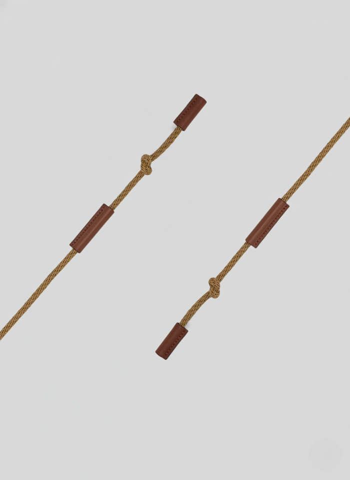 CINTURA IN CORDA E PELLE