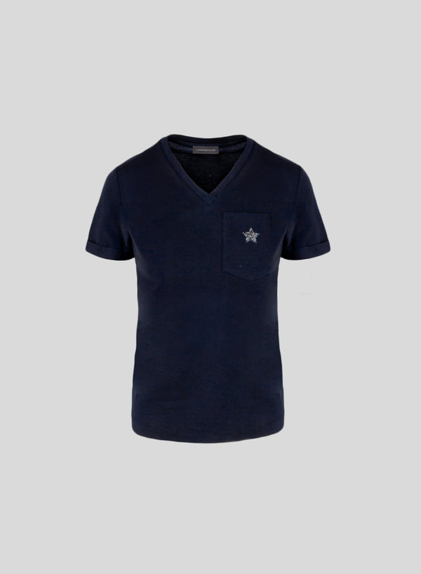 STRETCH COTTON LORENA T-SHIRT