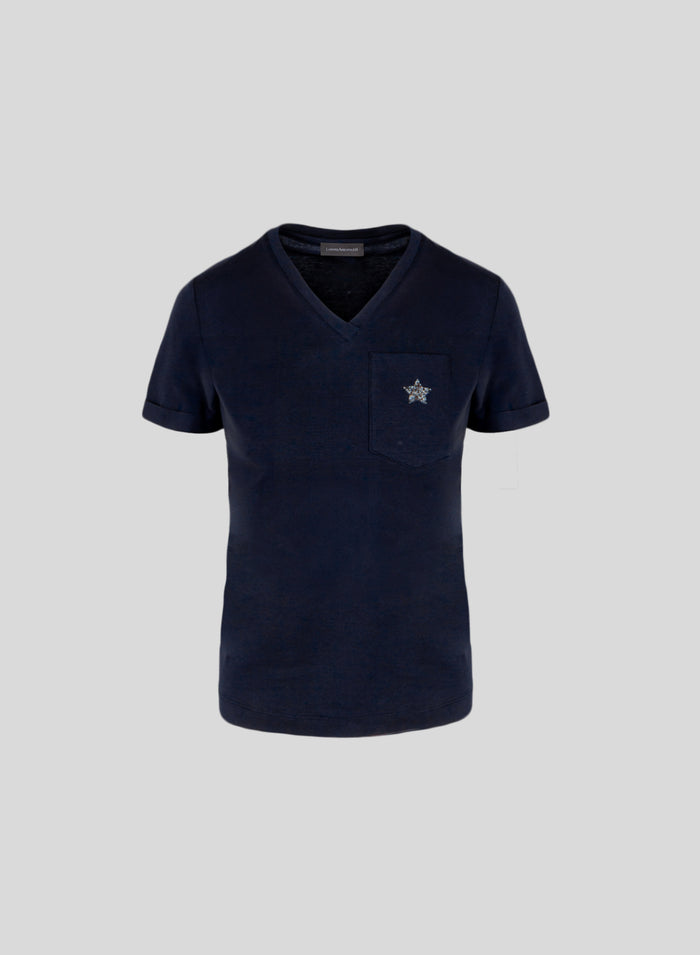 STRETCH COTTON LORENA T-SHIRT