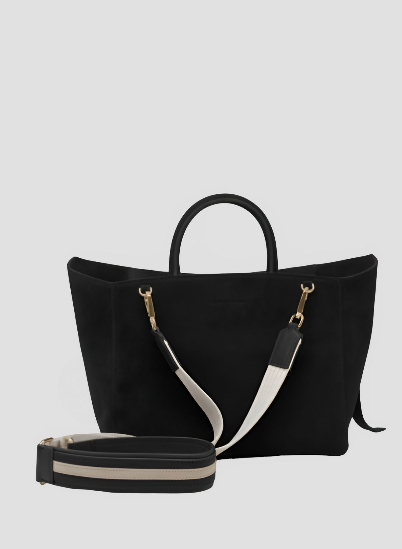 BORSA GRANDE A TRACOLLA IN CAMOSCIO