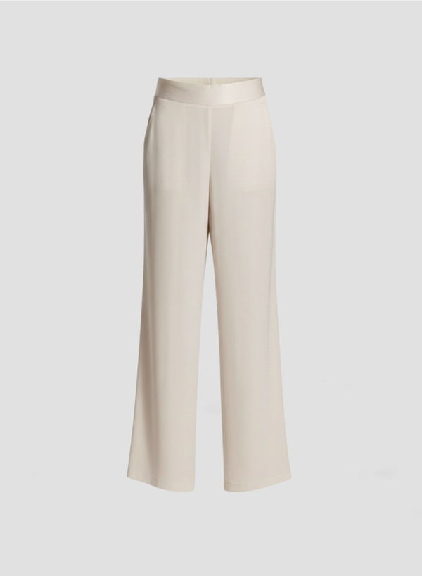 PANTALONE PALAZZO IN TWILL DI SETA