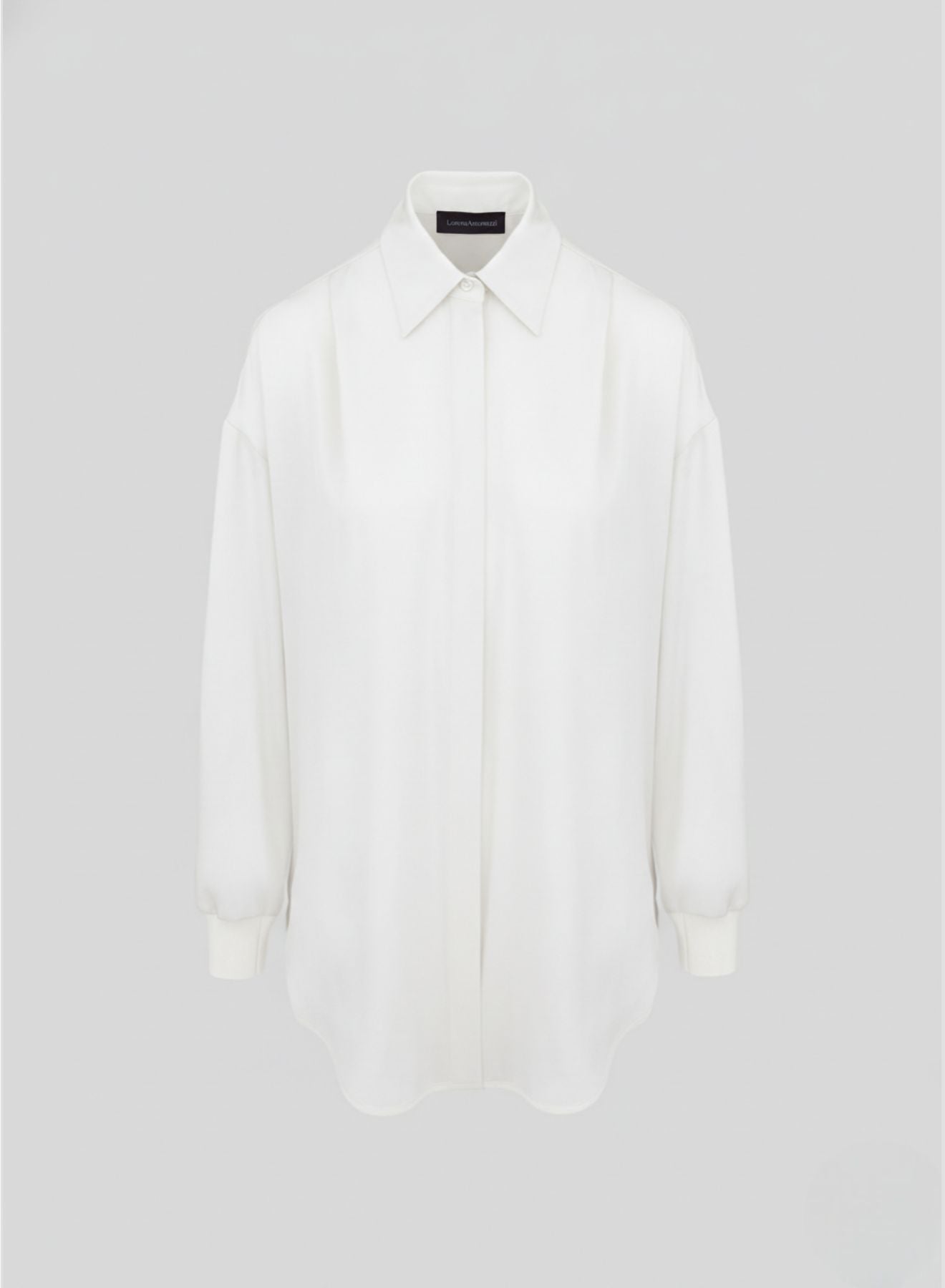 SILK BLEND TWILL OVERSIZED SHIRT