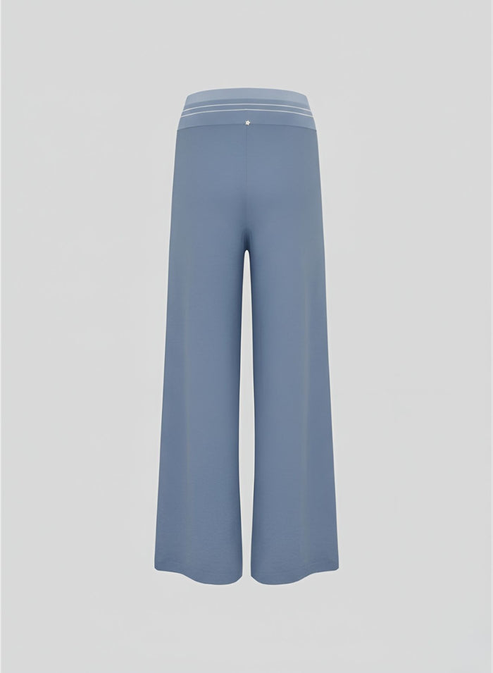 PANTALONI IN PUNTO RISO IN MISTO VISCOSA