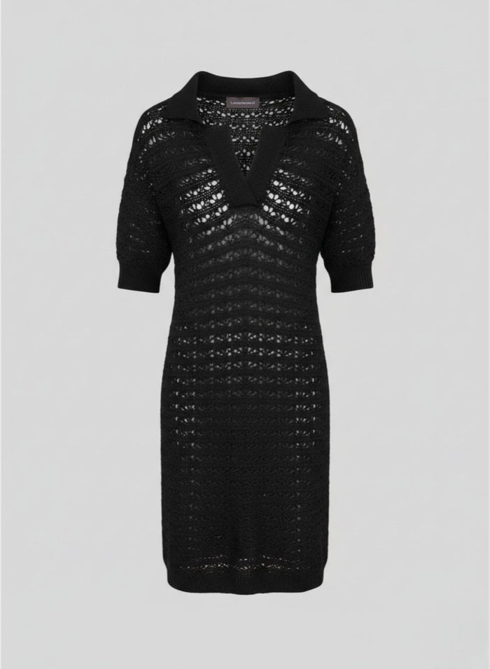 VISCOSE BLEND KNIT DRESS