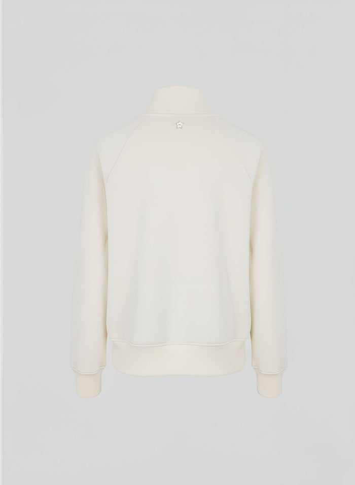 COTTON AND SILK BLEND TWILL BOMBER