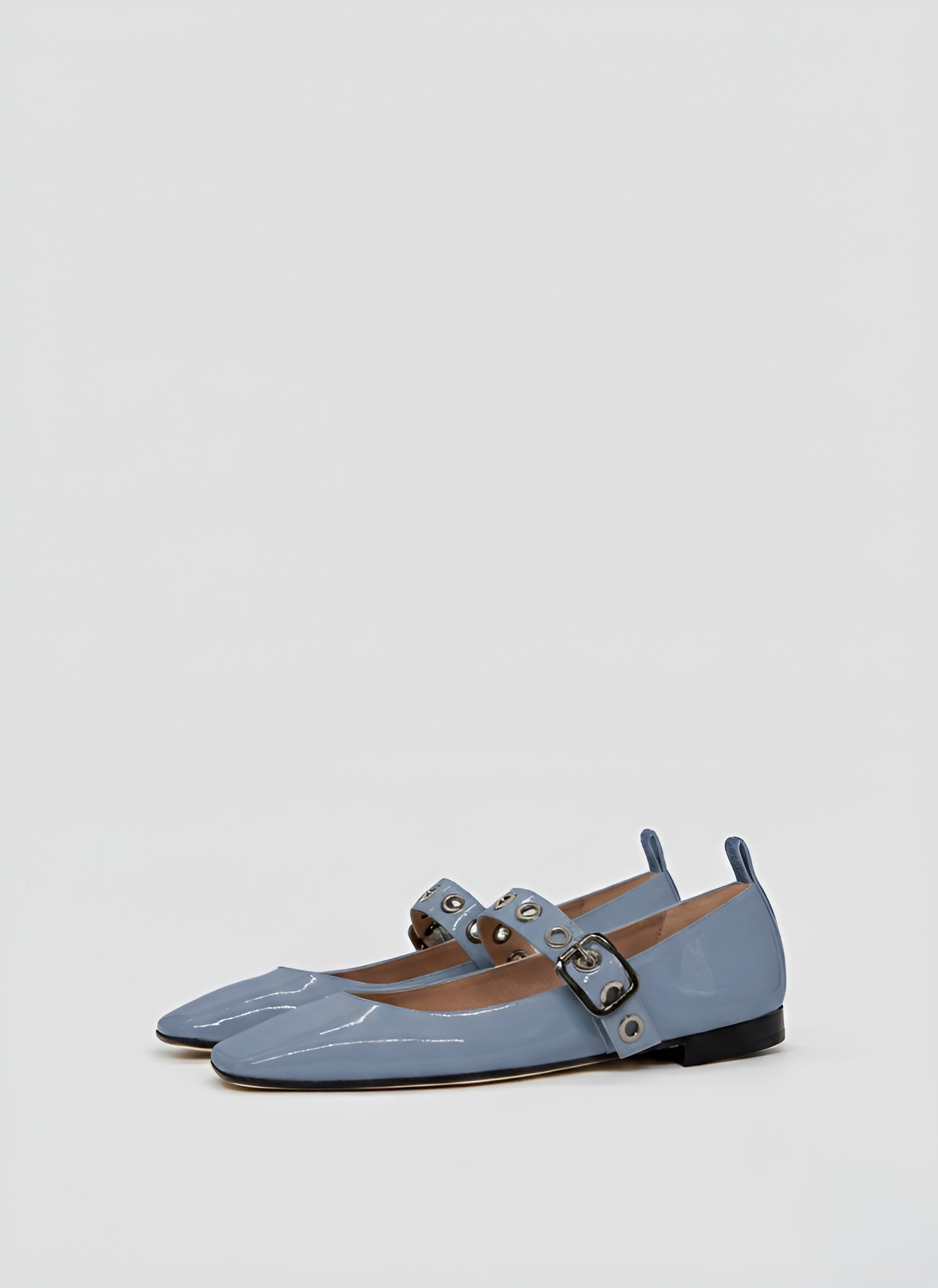 PATENT LEATHER MARY-JANE BALLERINAS