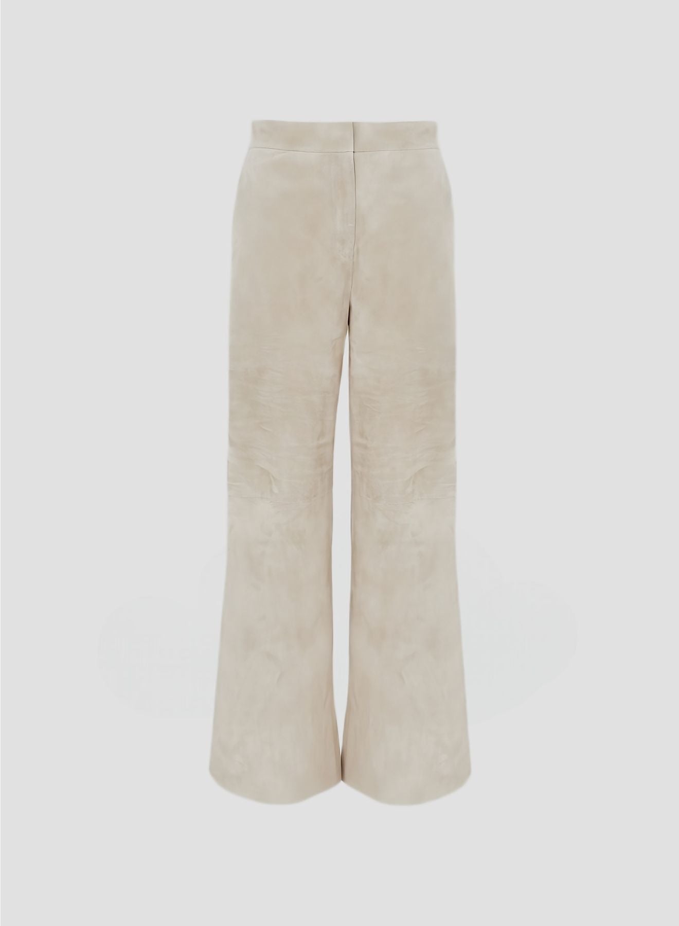 PANTALONI A GAMBA LARGA IN CAMOSCIO