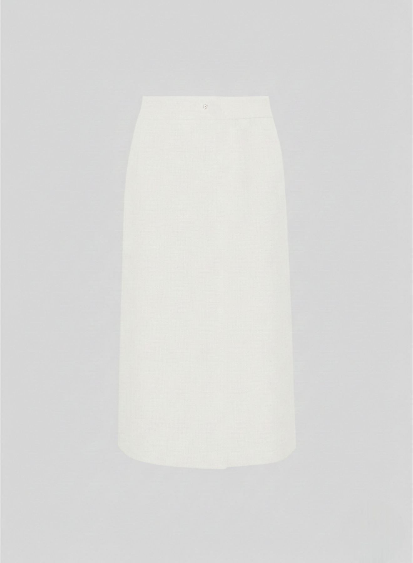 STRETCH LINEN AND VISCOSE MIDI WRAP SKIRT