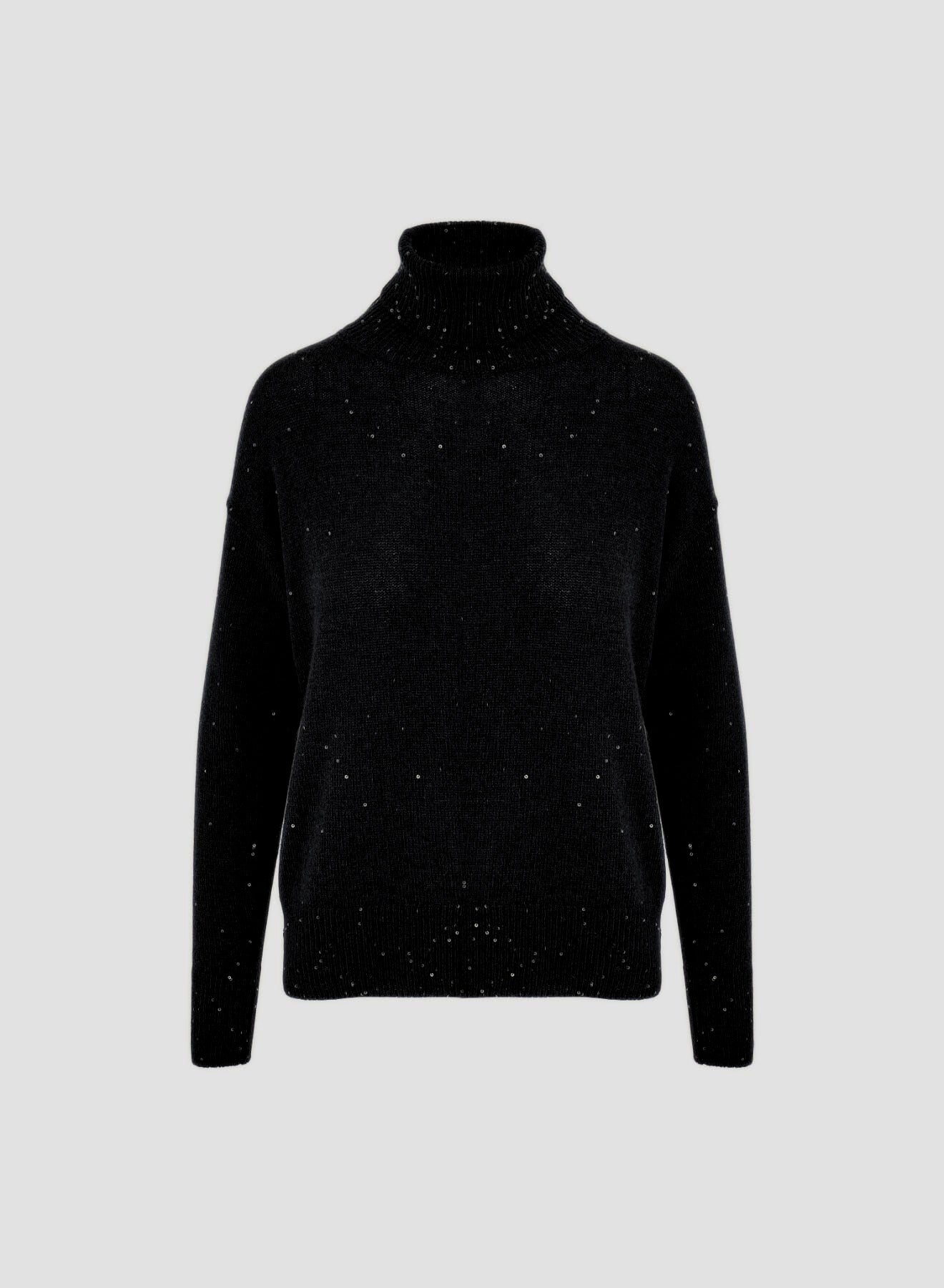 DOLCEVITA IN LANA, SETA E CASHMERE CON PAILLETTES