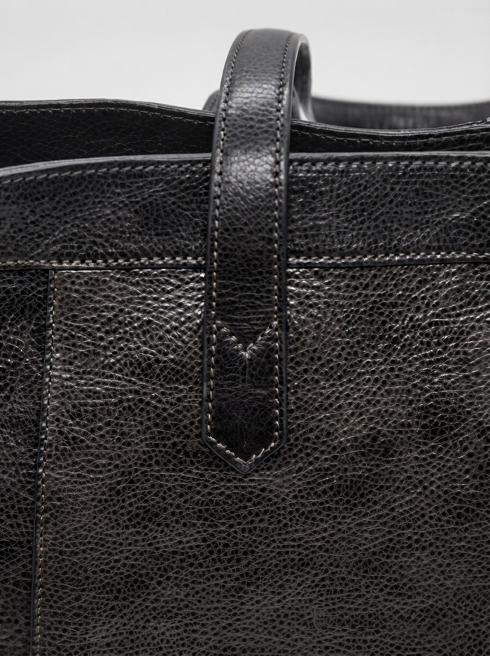 BORSA TOTE IN PELLE EFFETTO INVECCHIATO