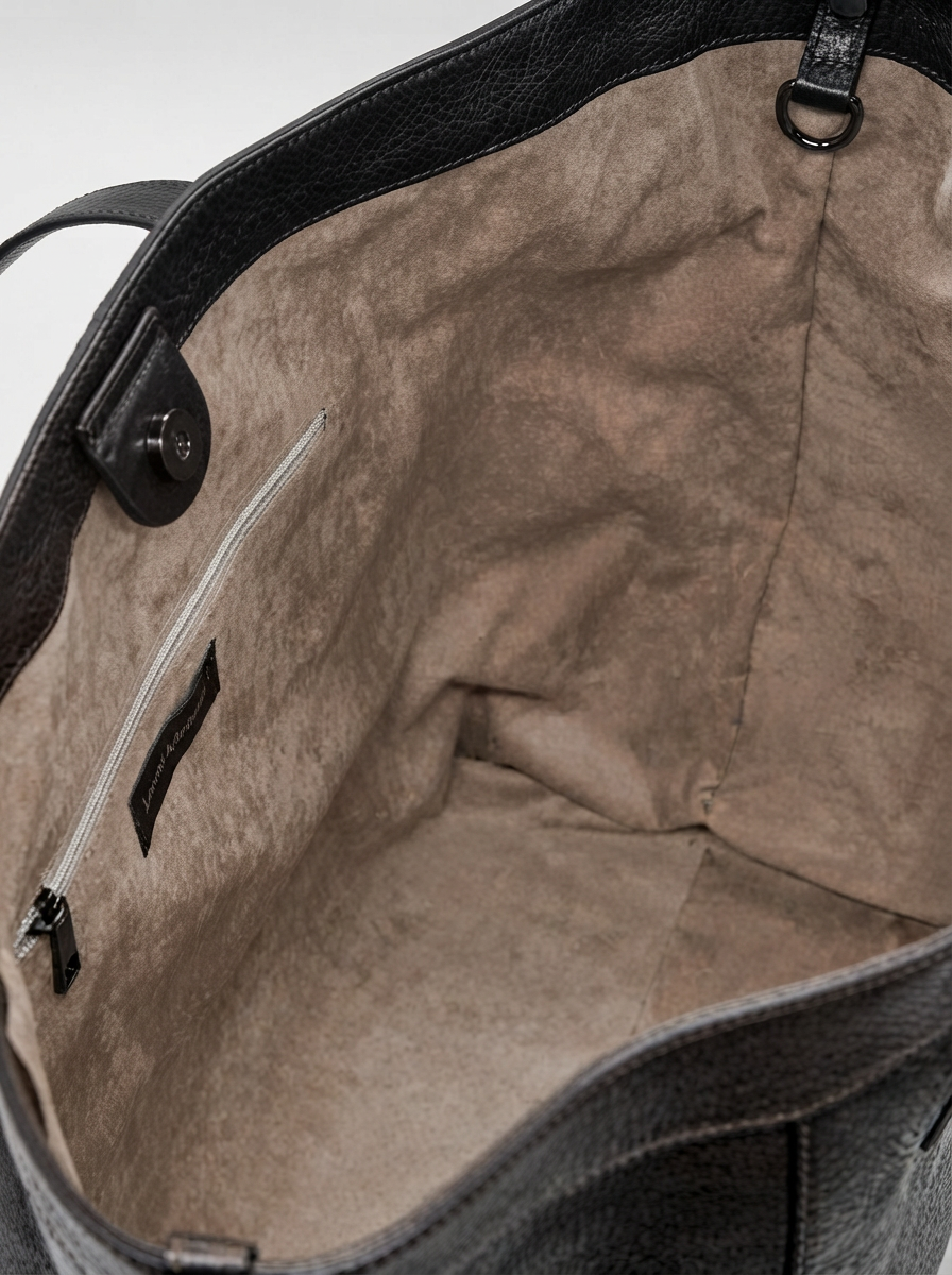 BORSA TOTE IN PELLE EFFETTO INVECCHIATO
