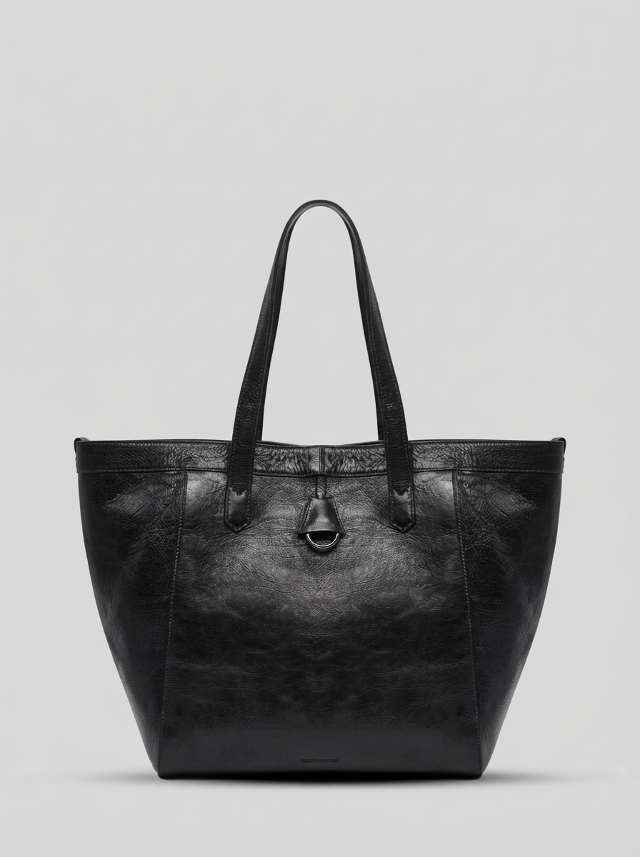 BORSA TOTE IN PELLE EFFETTO INVECCHIATO