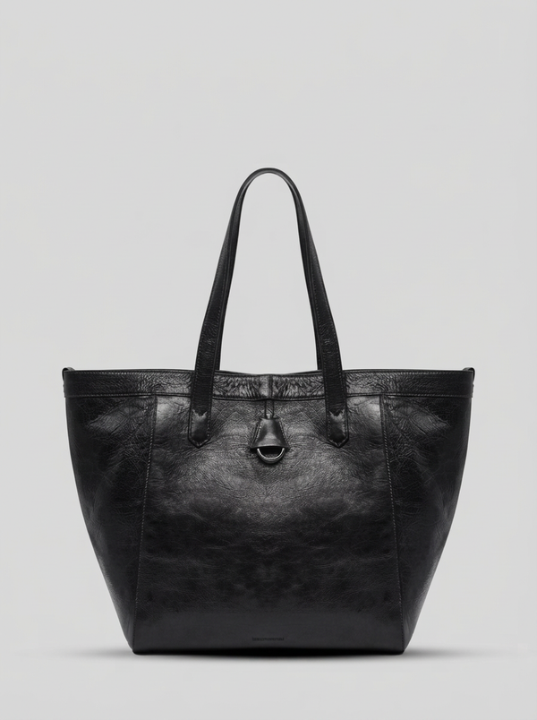 BORSA TOTE IN PELLE EFFETTO INVECCHIATO