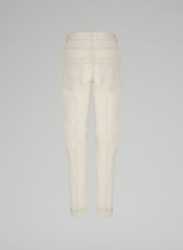 PANTALONI A SIGARETTA IN LANA