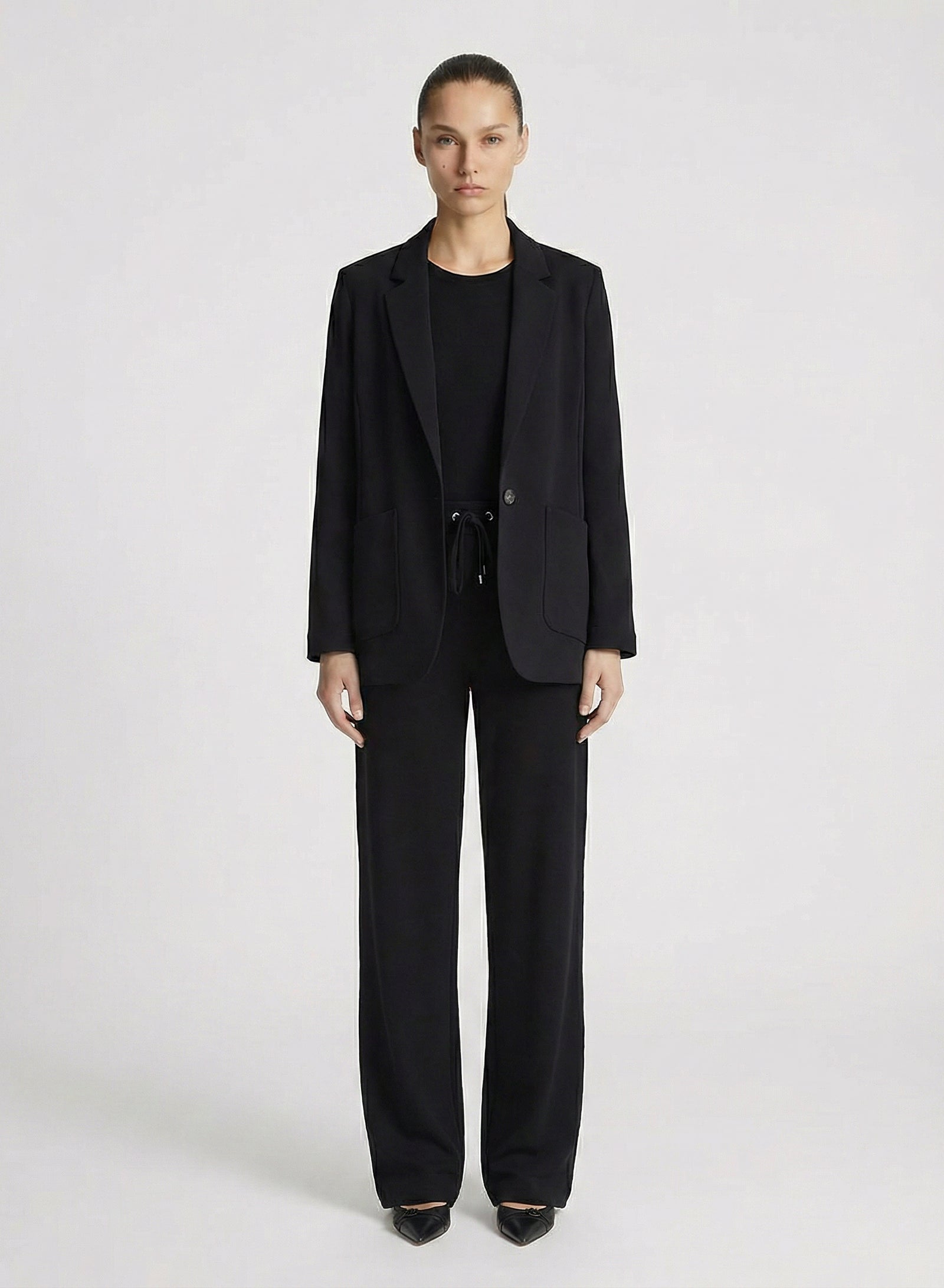 VISCOSE CREPE JERSEY SWEAT PANTS