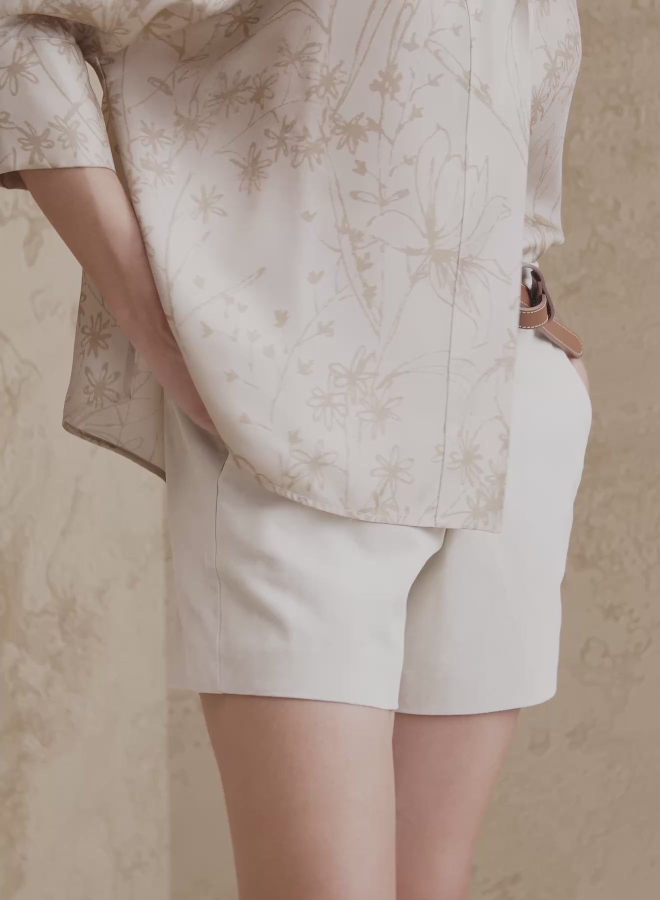 BLUSA IN SETA CON STAMPA FLOREALE