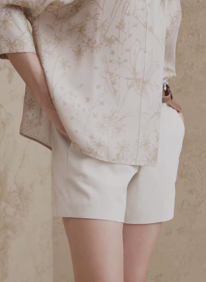 BLUSA IN SETA CON STAMPA FLOREALE