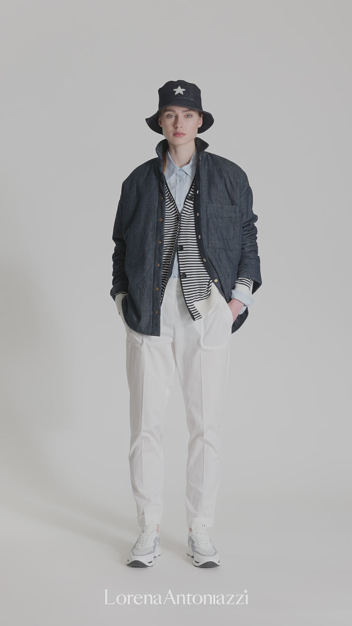 STRETCH POPLIN COTTON JOGGERS